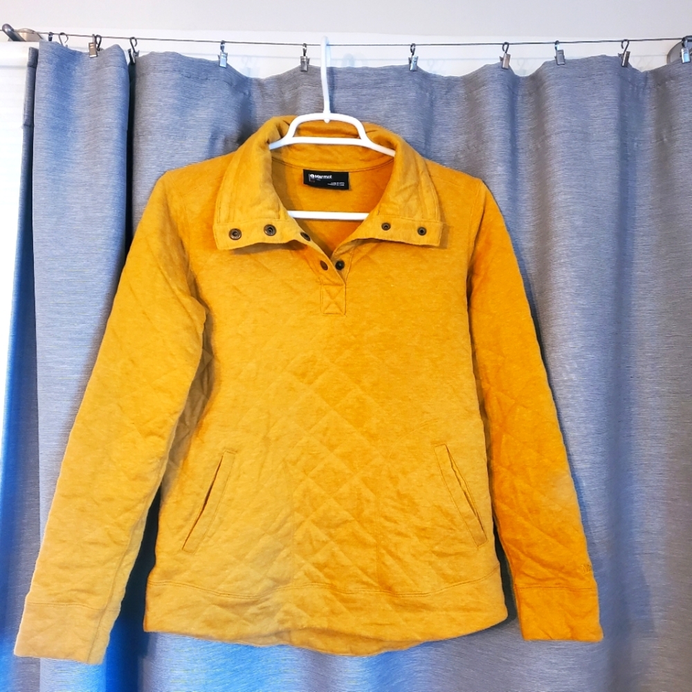 Marmot Mustard Quilted Top